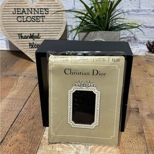 Vintage Christian Dior Action Wear Pantyhose True BlackPanty Hose New Petites